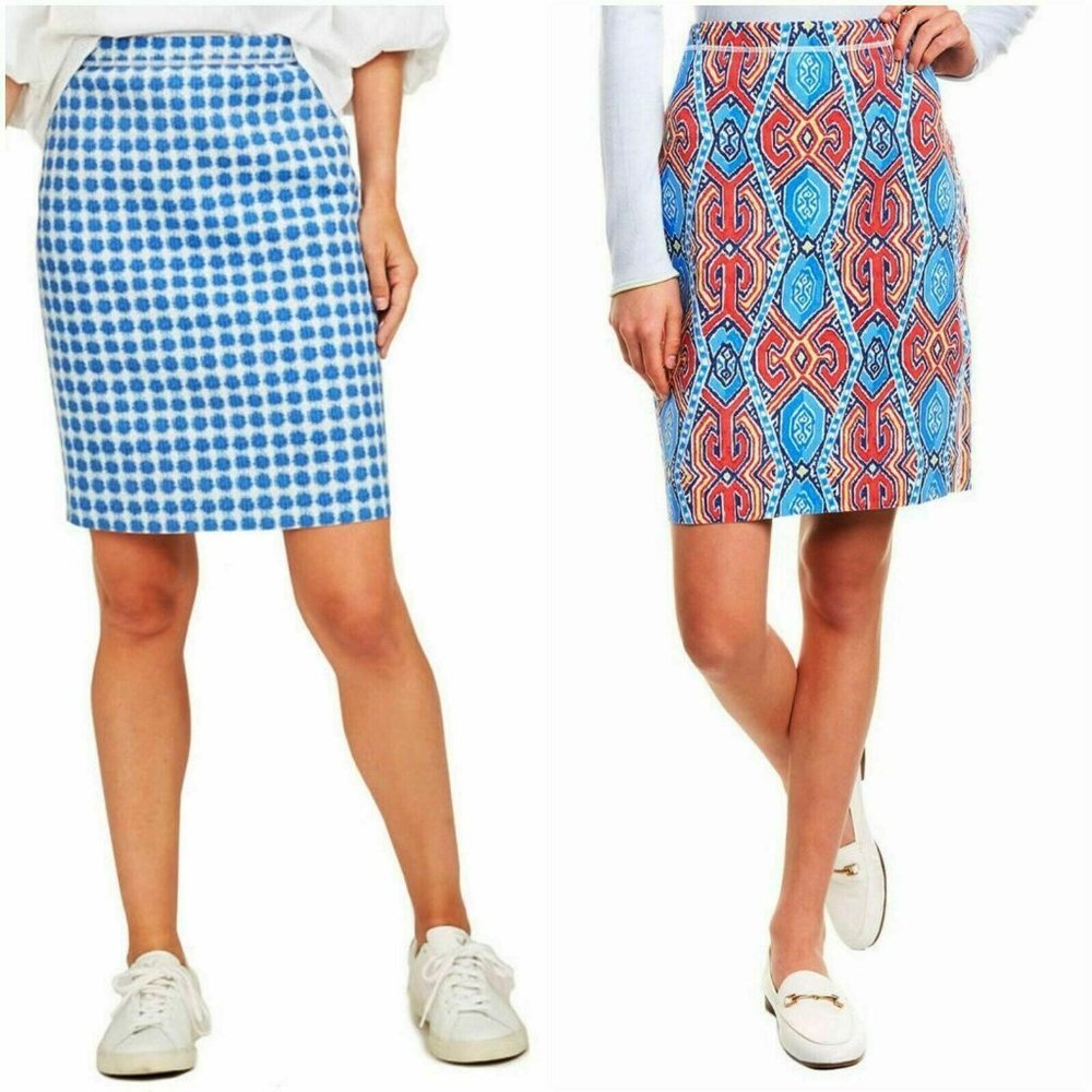 NWT J. McLaughlin Casavito Scuba Halle Reversible Pencil Skirt Small S